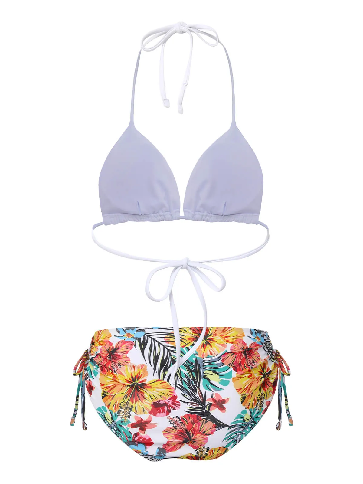 1960s Tropical Halter Bikini Set & Cover-Up