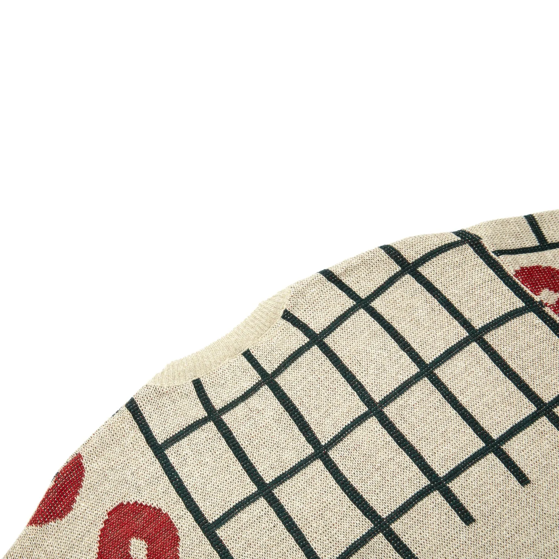 80s, Jacquard Knit, Drop Shoulder Construction, Postmodern