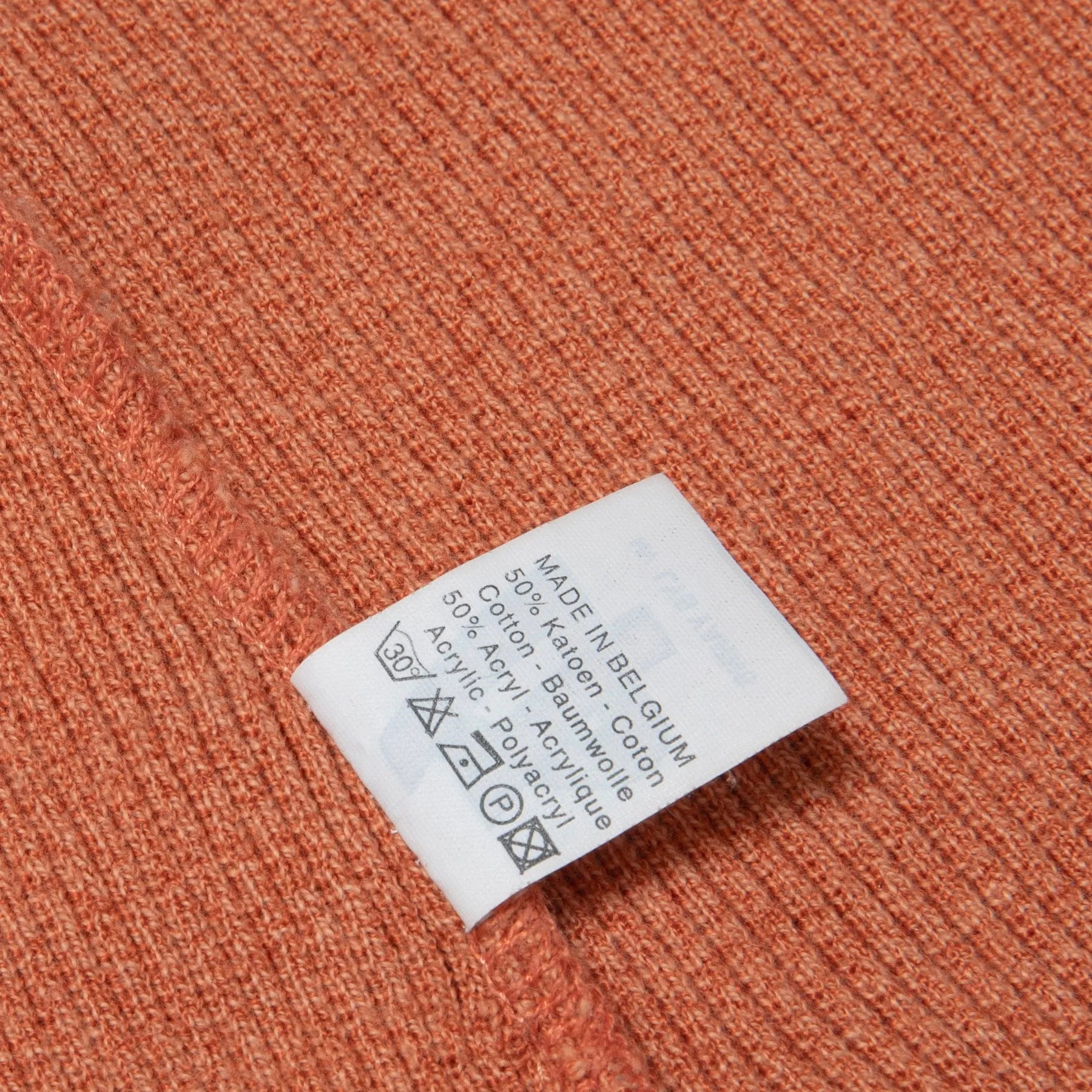 80s Vintage LYS Rib Knit Bind Off V Neck Pullover
