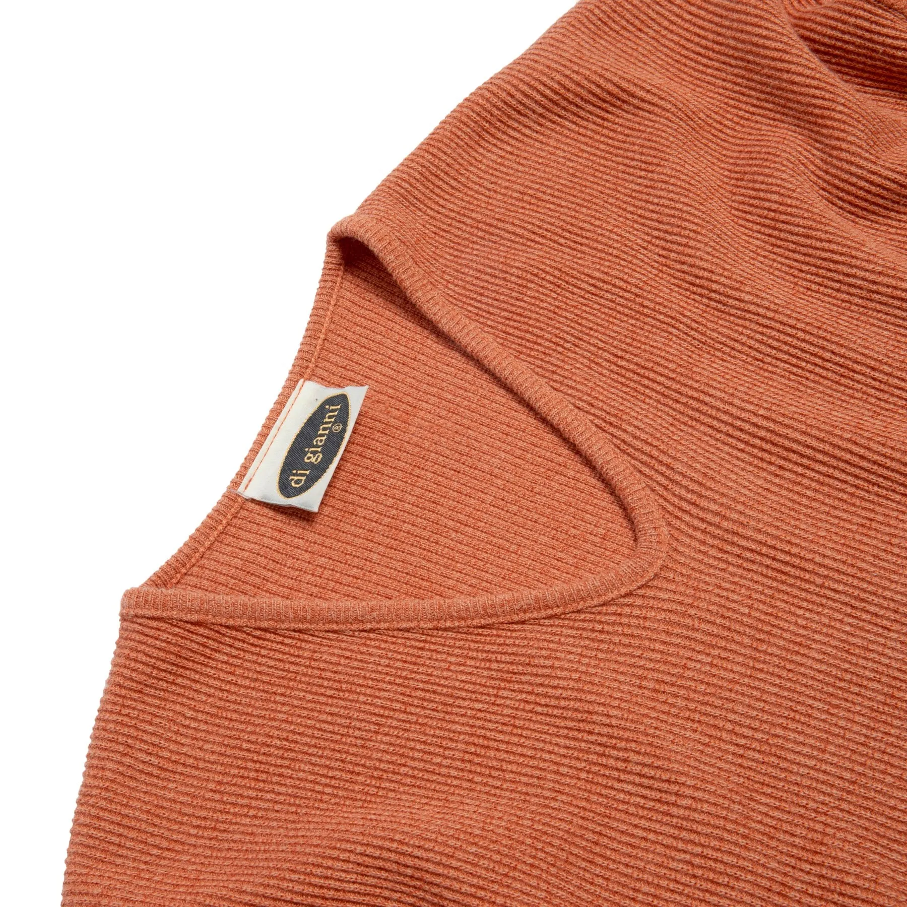 80s Vintage LYS Rib Knit Bind Off V Neck Pullover