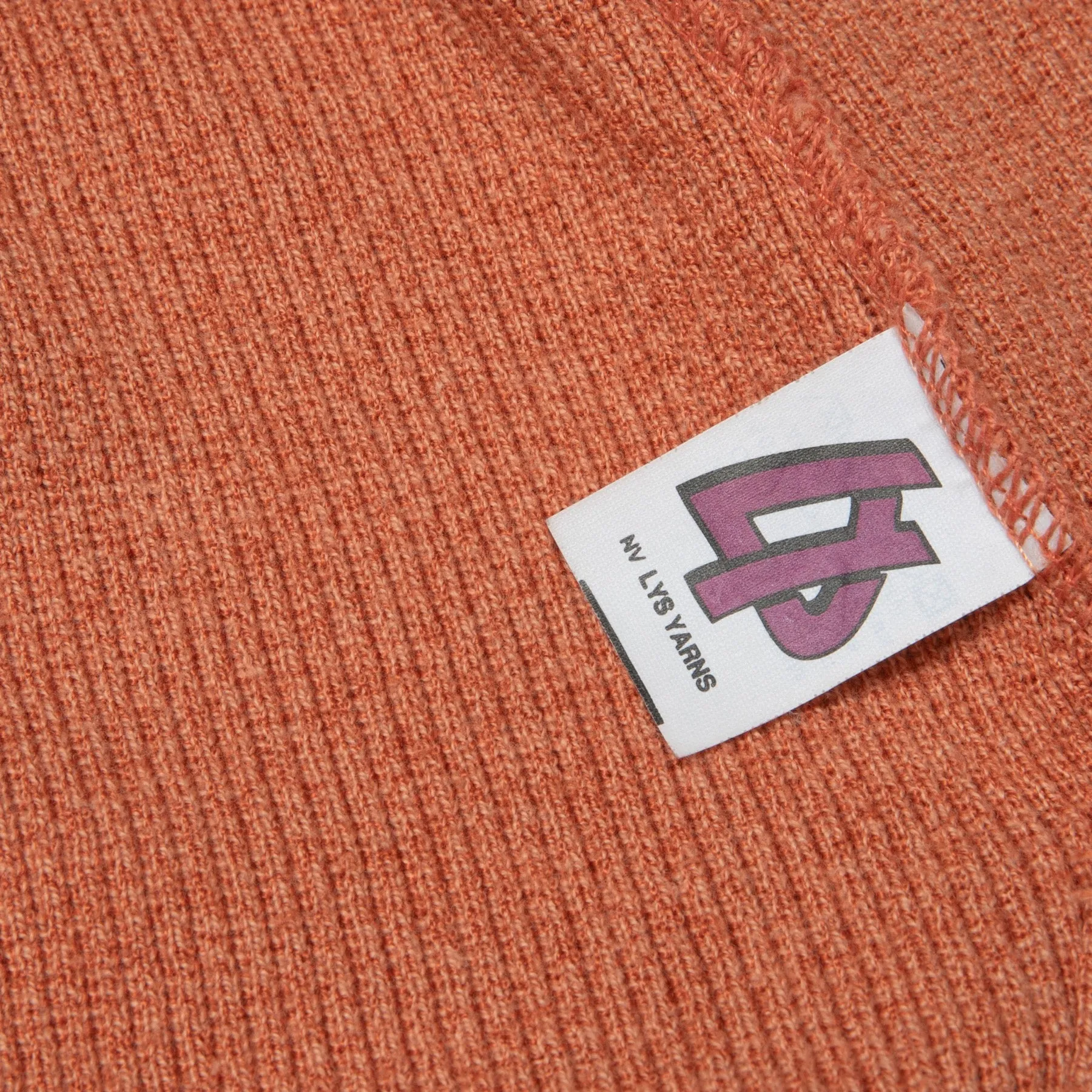 80s Vintage LYS Rib Knit Bind Off V Neck Pullover