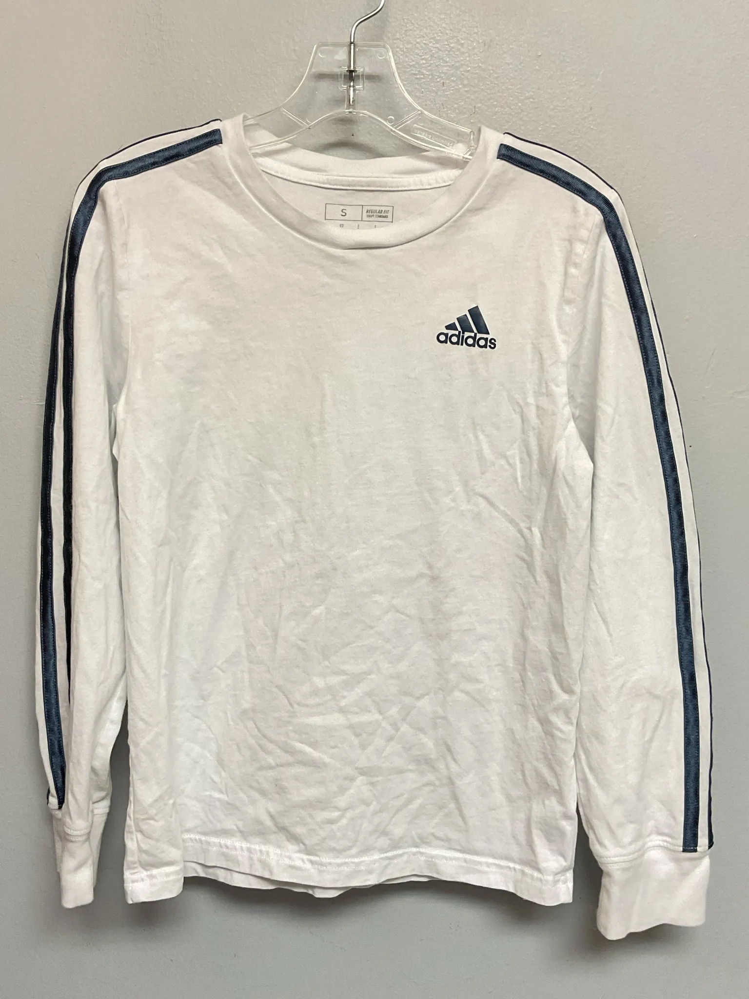 Adidas Size 8 White Cotton Big Boys T-Shirts