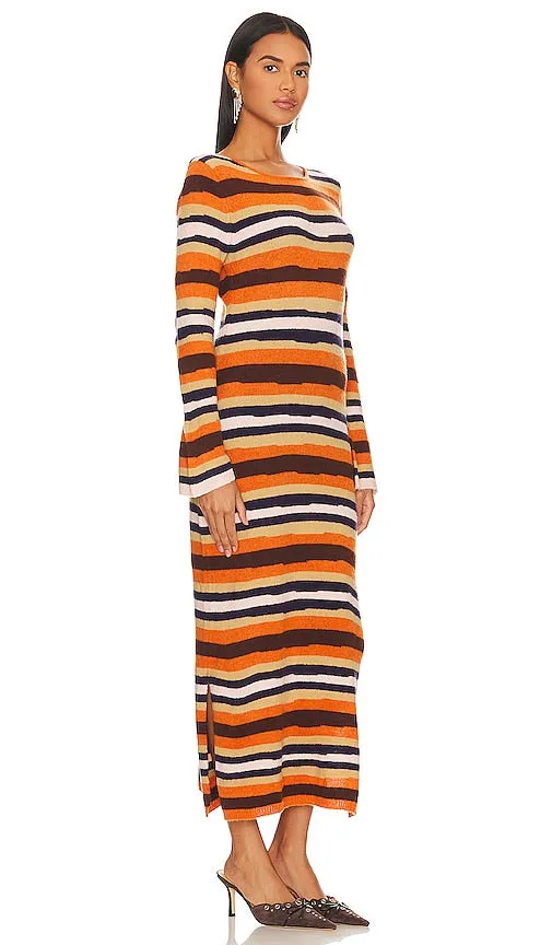 Callahan Luisa Midi Dress in Orange