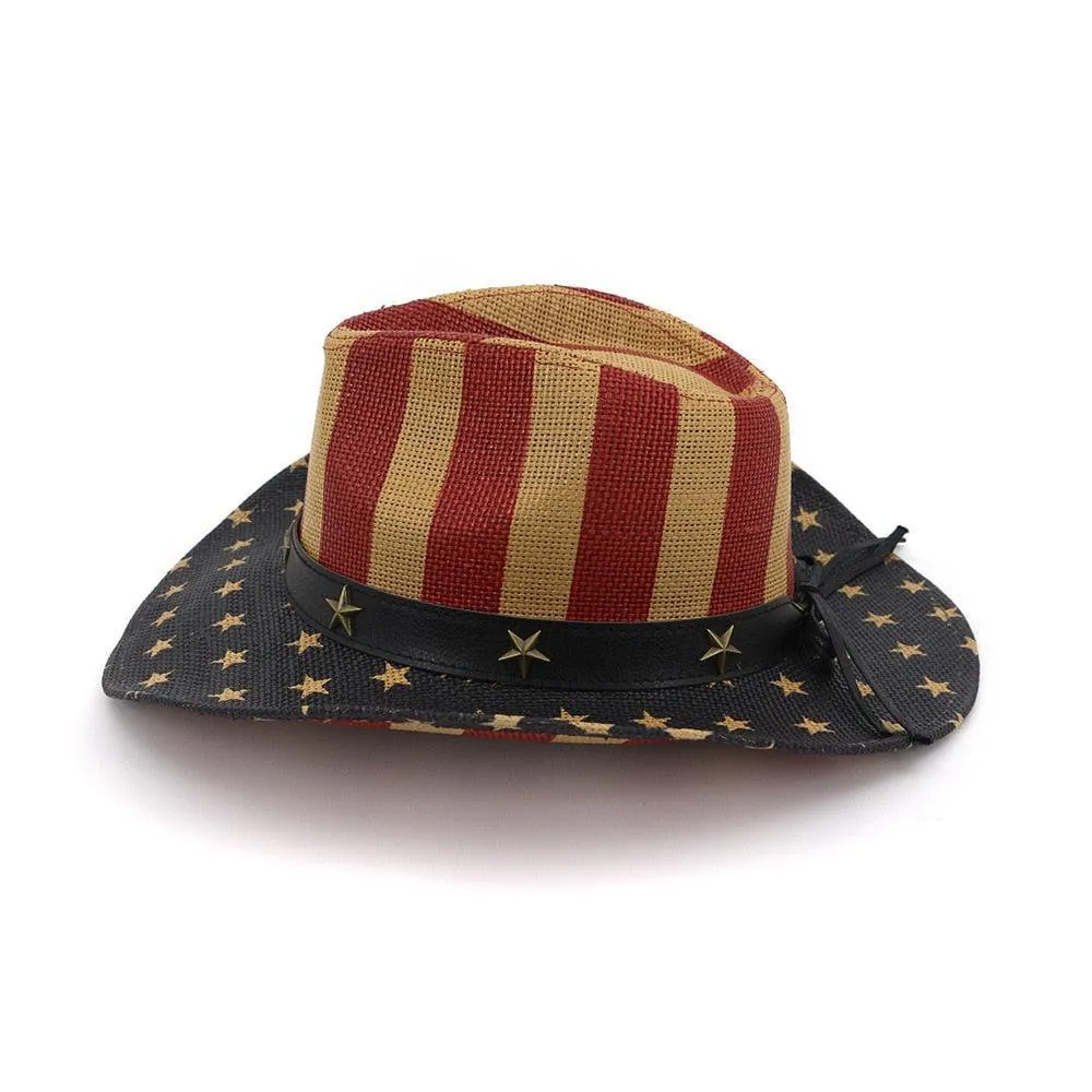 Classic American Flag Cowboy Hat