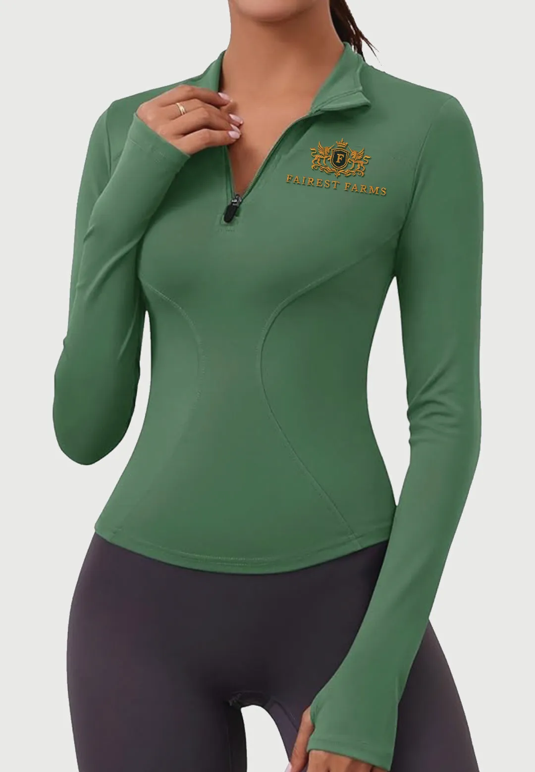 Fairest Farm LOMON Womens Long Sleeve Workout Top