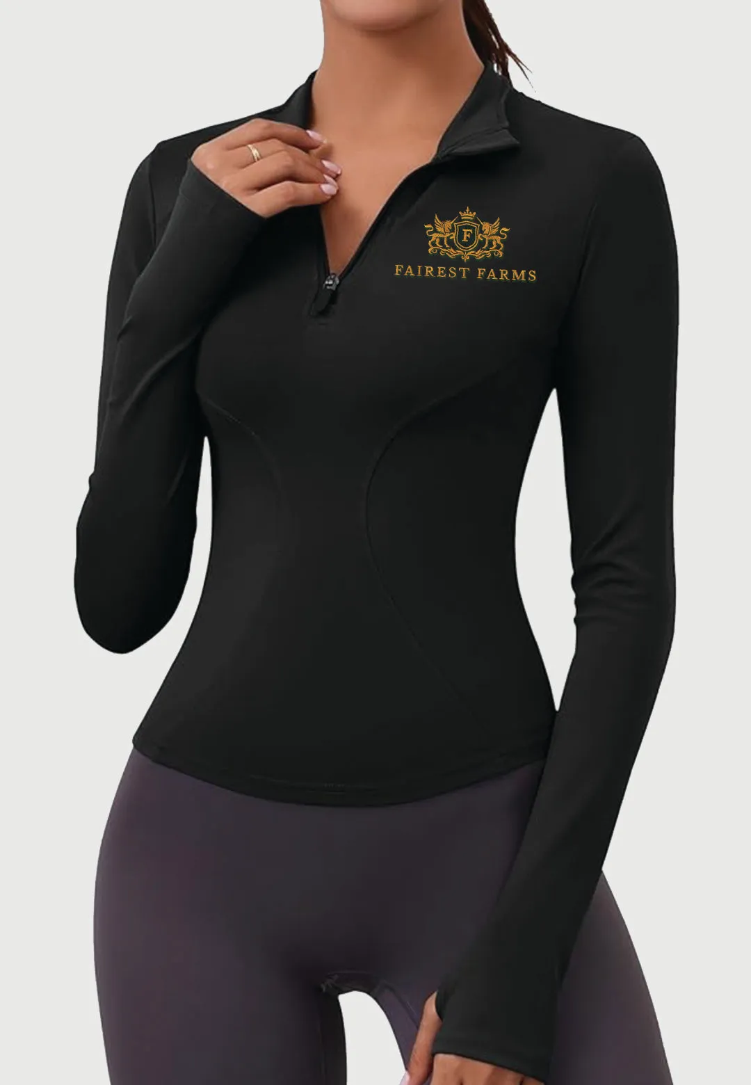 Fairest Farm LOMON Womens Long Sleeve Workout Top