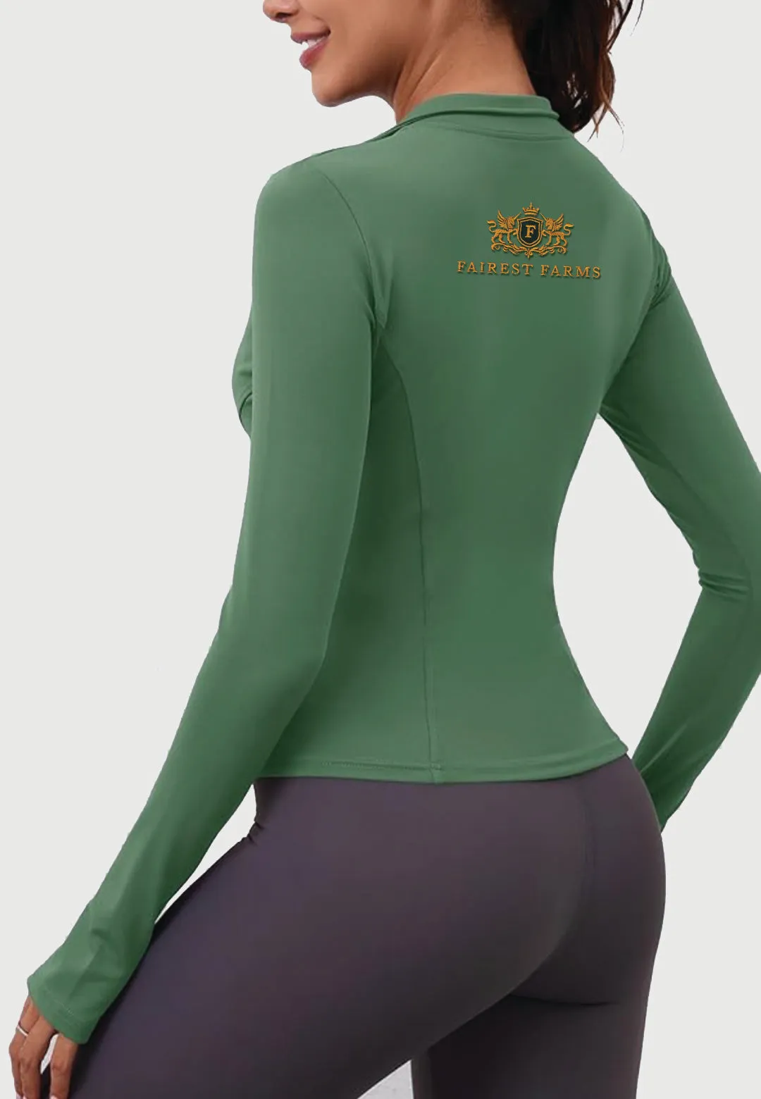 Fairest Farm LOMON Womens Long Sleeve Workout Top