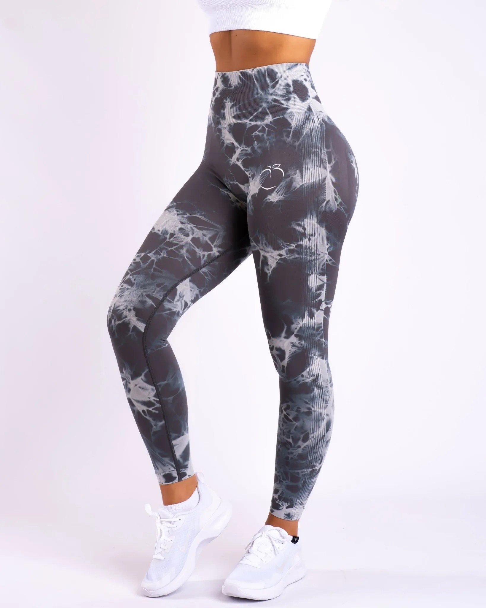 Grey Tie-dye V.2 Mid waist Tights