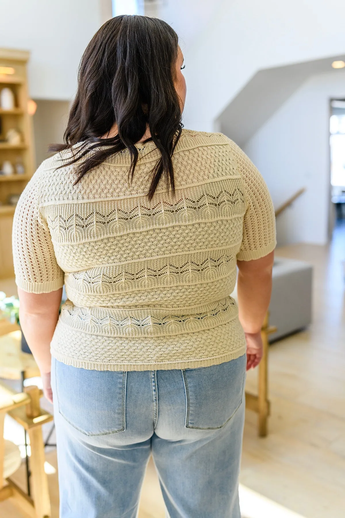 ONLINE EXCLUSIVE Thea Crocheted Knit Top