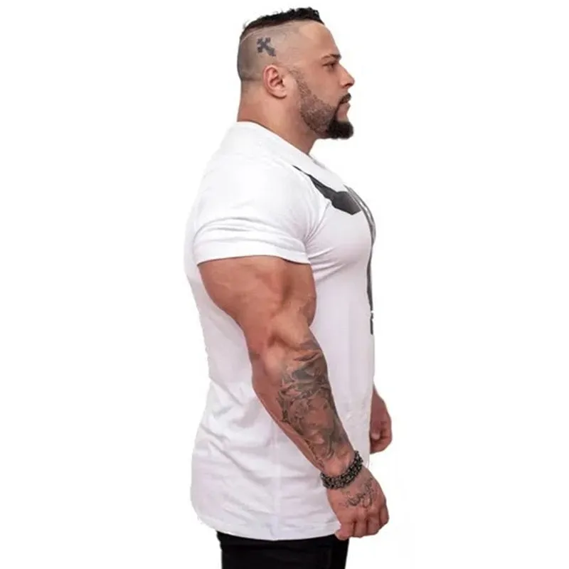 Ryan Designs Men Gyms Fitness Bodybuilding Skinny T-shirt