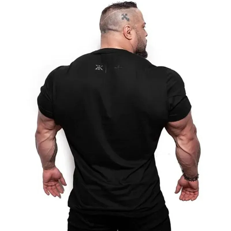 Ryan Designs Men Gyms Fitness Bodybuilding Skinny T-shirt