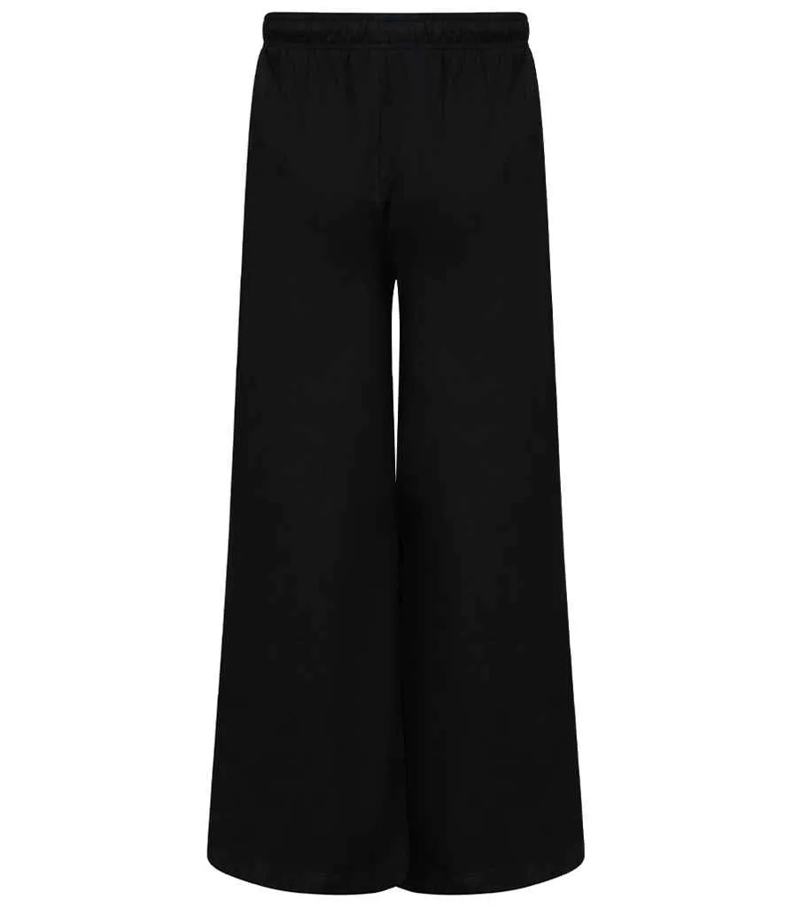 SF Clothing Ladies Sustainable Fashion Wide Leg Joggers | Black