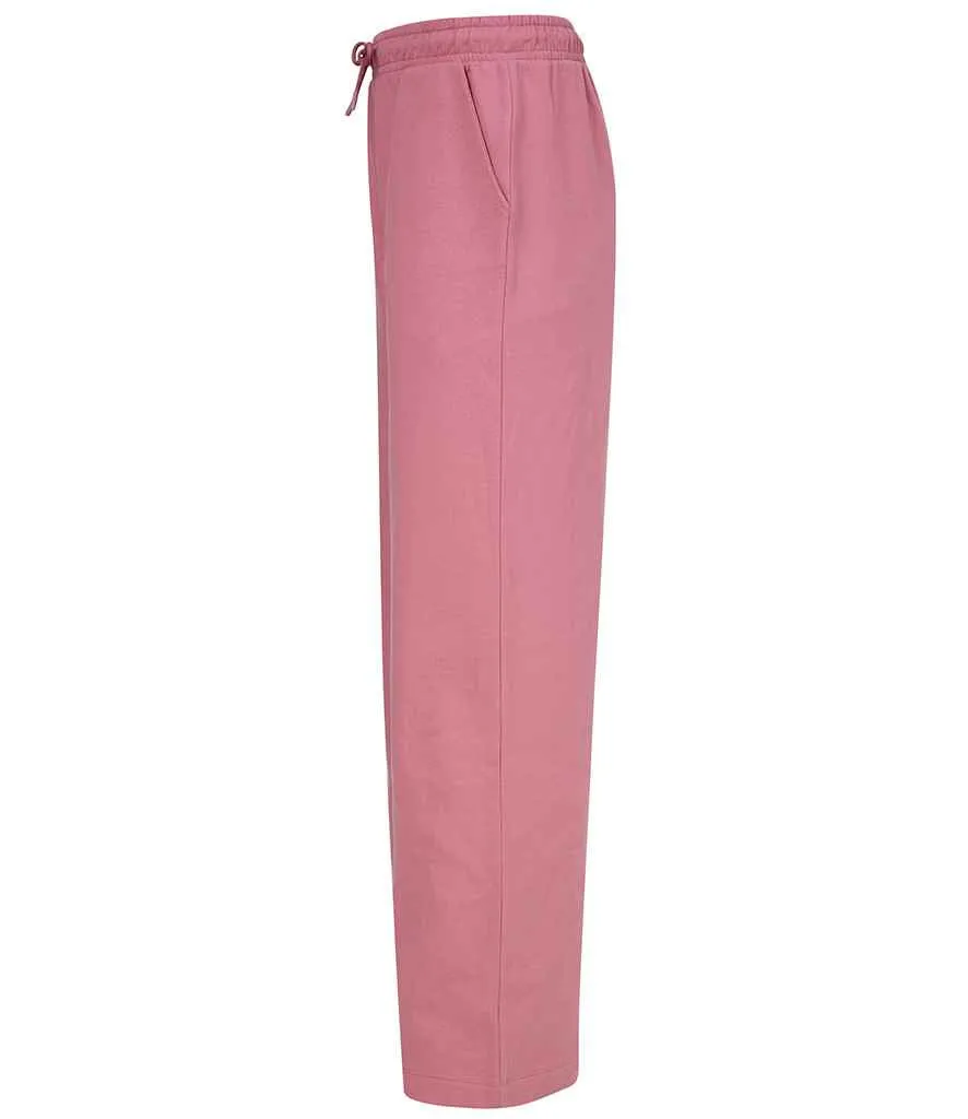 SF Clothing Ladies Sustainable Fashion Wide Leg Joggers | Dusky Pink