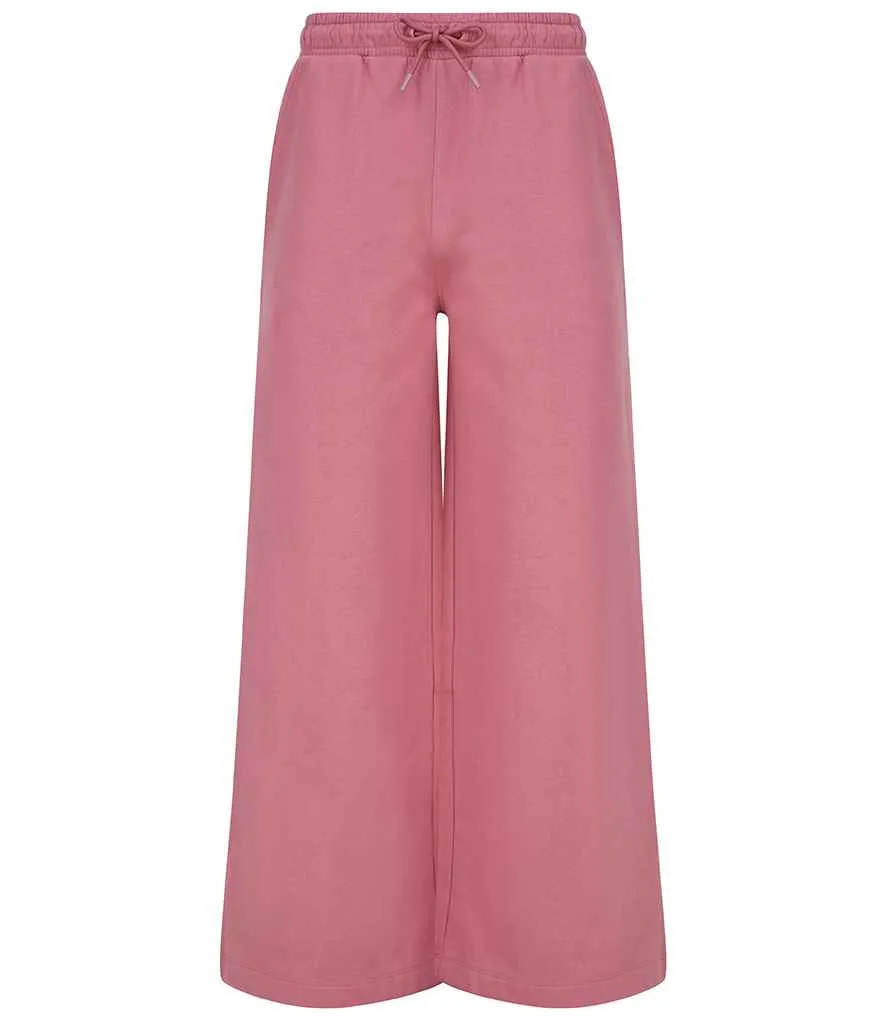 SF Clothing Ladies Sustainable Fashion Wide Leg Joggers | Dusky Pink