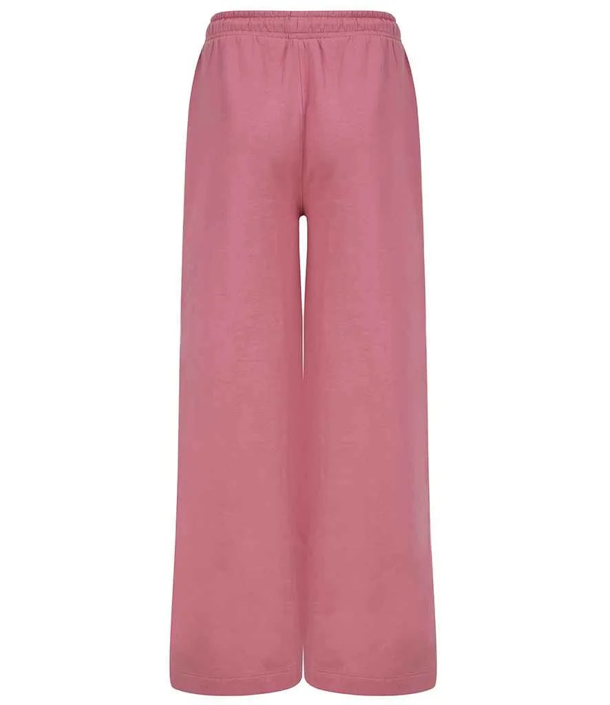 SF Clothing Ladies Sustainable Fashion Wide Leg Joggers | Dusky Pink